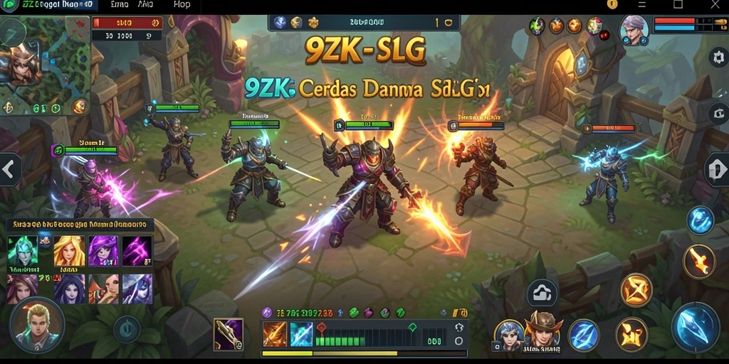 Tampilan gameplay SLG yang mengasyikkan dalam 9ZK.