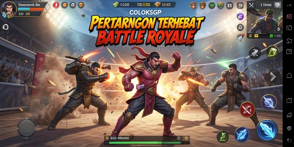Gameplay Battle Royale yang mendebarkan di COLOKSGP