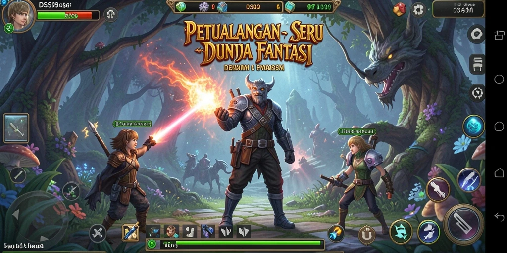 Gameplay petualangan menarik di DS99 dengan grafik menawan.