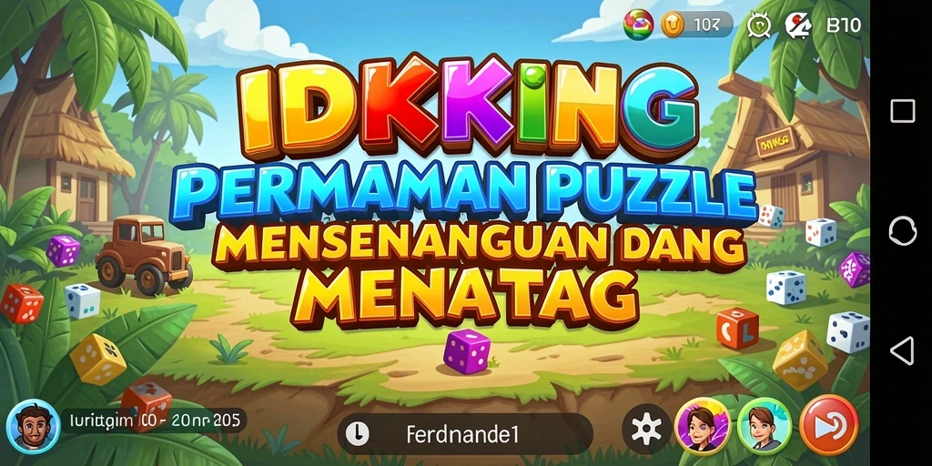 Tampilan gameplay seru dan menantang di IDRKING.
