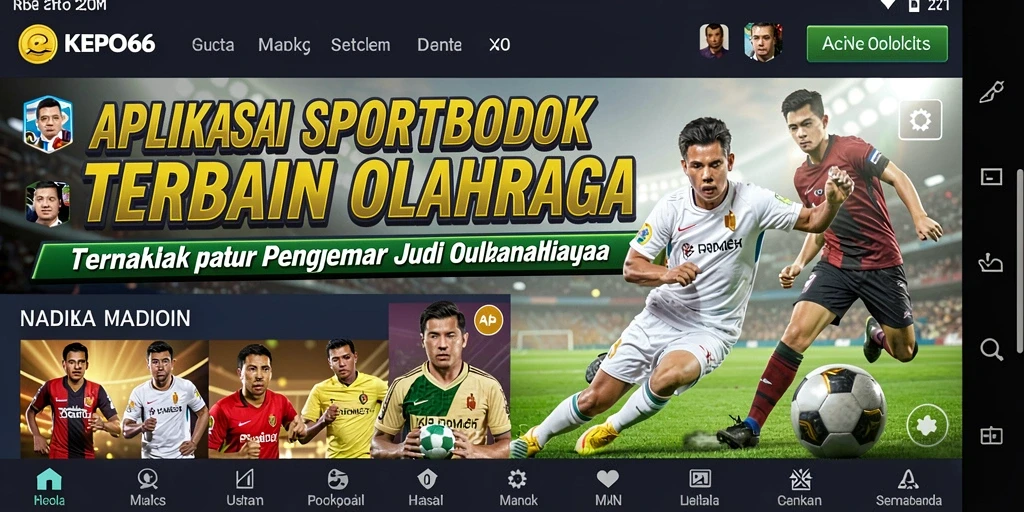 Tampilan utama KEPO66 dengan berbagai pilihan taruhan olahraga.