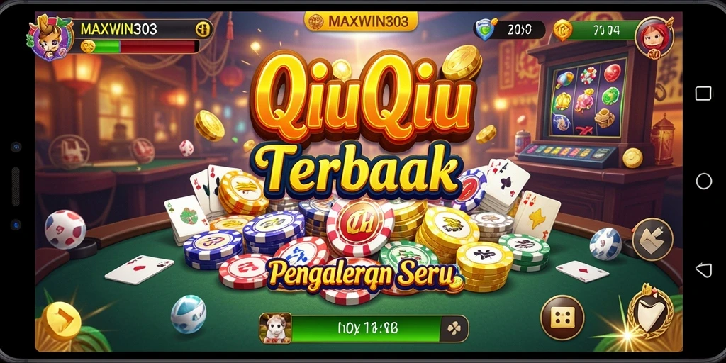 Tampilan menarik dari gameplay QiuQiu di MAXWIN303.