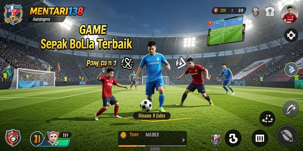 Screenshot gameplay MENTARI138 menampilkan aksi seru pertandingan sepak bola.