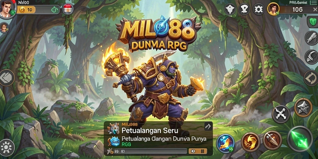 Gameplay MILO88 menunjukkan pertempuran seru dalam dunia RPG yang kaya.