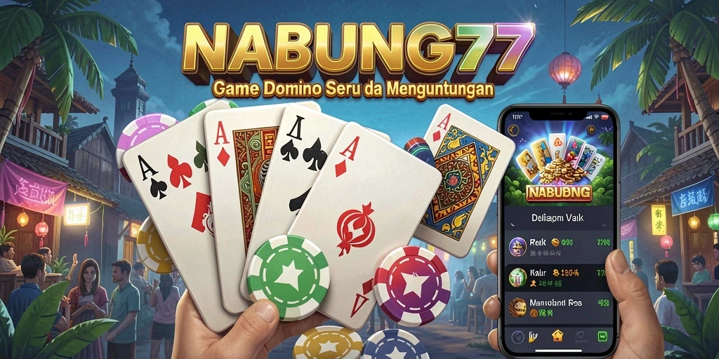 Tampilan screenshot utama NABUNG77 menampilkan gameplay seru Domino.
