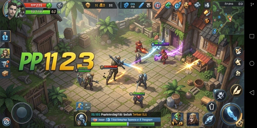 Tampilan gameplay menakjubkan dari PP123 yang penuh strategi.