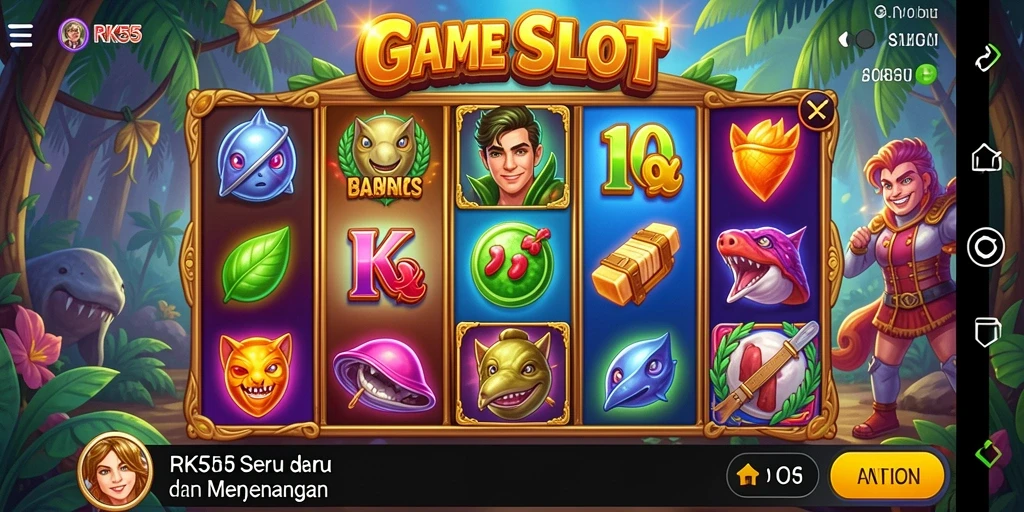 Screenshot RK55 menampilkan gameplay menarik dengan efek visual yang memukau.