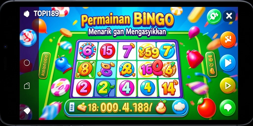 Tampilan gameplay seru dengan angka-angka Bingo yang menantang.