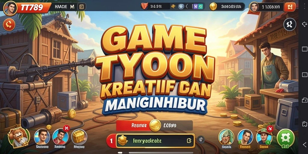 Menampilkan gameplay Tycoon yang menarik dan strategis.