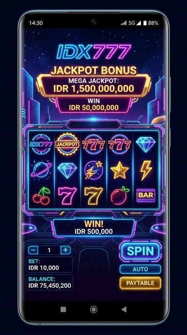Screenshot dari katalog aplikasi luas di idx777.